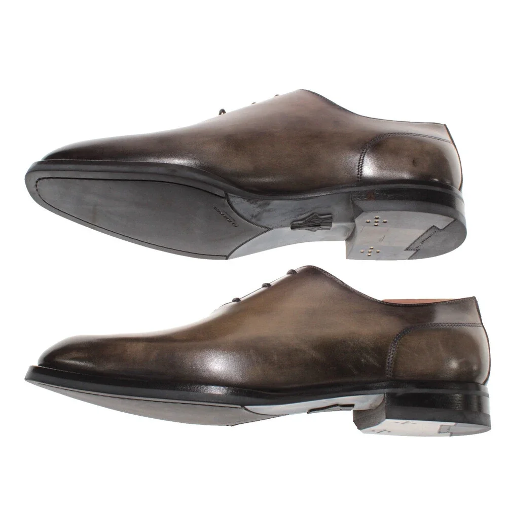Di Bianco NWB Oxford Dress Shoes Size 41.5 (US 8.5) in Green Leather